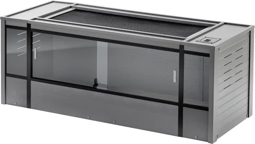 Miniatura 23 de New Age Pet ECOFLEX - Hábitat grande para reptiles de 48 pulgadas de ancho, Mojave Lounge para serpientes, tortugas y lagartos en arce, negro y Gris