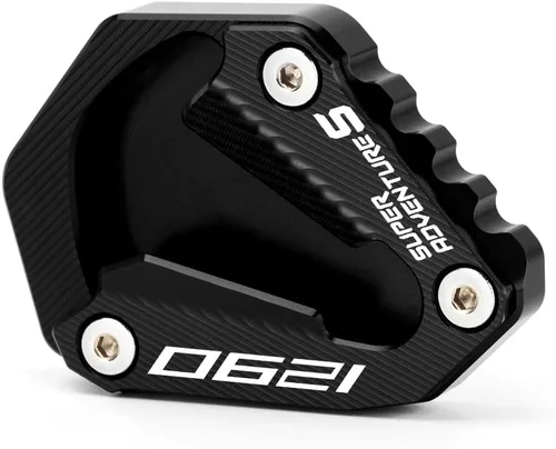 Miniatura 6 de Placa de extensión para soporte lateral de motocicleta compatible con 1290 Super Adventure S 2021 2022 2023 2024 Soporte para almohadilla de pie