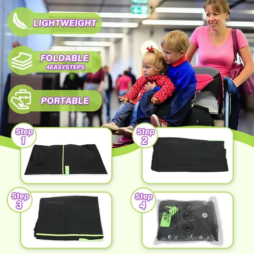 Miniatura 7 de Saranna Bolsa de viaje para asiento de automóvil para avión: bolsas de asiento de automóvil para viajes aéreos, se ajustan a todos los asientos