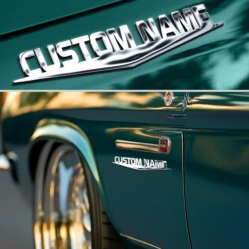 Miniatura 15 de Emblema de coche personalizado para amantes de los coches, regalos personalizados para vehículos, señal de carrera, letras para camiones, emblemas
