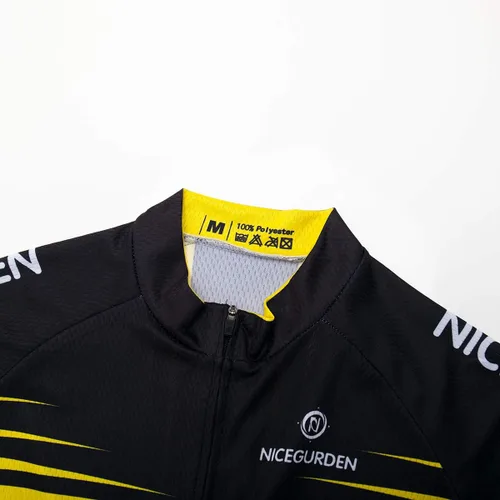 Miniatura 3 de Camiseta de ciclismo de manga corta para hombre, ropa de bicicleta de montaña, pantalones cortos acolchados 4D, conjunto de camisa de ciclismo