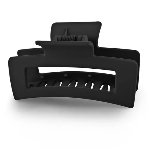 Miniatura 8 de WLLHYF Pinzas cuadradas de 3.5 pulgadas para el cabello, pasadores mate antideslizantes, horquillas de sujeción fuerte, pinzas de plátano medianas