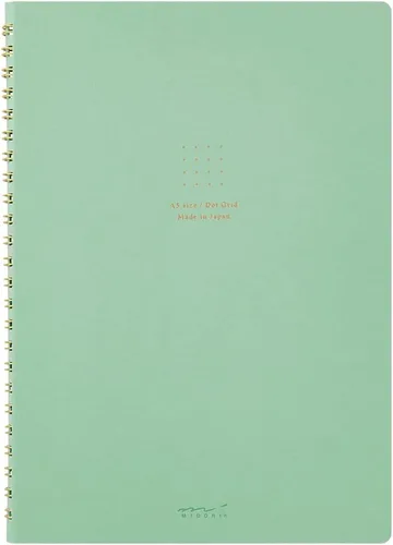 Miniatura 12 de Midori 15334006 Notebook, Ring Notebook, Color, Dot Square, Blue, A5