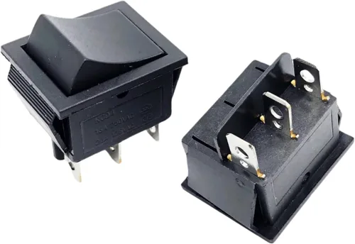 Miniatura 17 de 3 piezas Interruptor de engranajes de 31x25mm de 6 pines 6V/12V Interruptor de palanca de avance, parada, marcha atrás para juguetes eléctricos