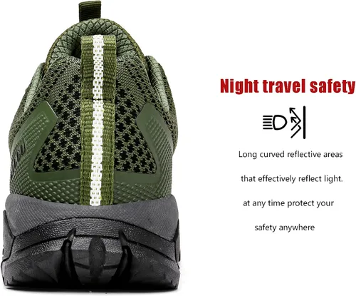 Miniatura 38 de ulogu Zapatos de senderismo impermeables para hombres y mujeres, cómodos, ligeros, antideslizantes, para caminar todo el día, para trabajar y caminar