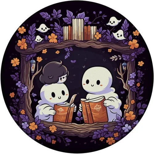 Miniatura 3 de Libro de lectura fantasma bibliotecario floral Bookworm Bookish PopSockets estándar PopGrip