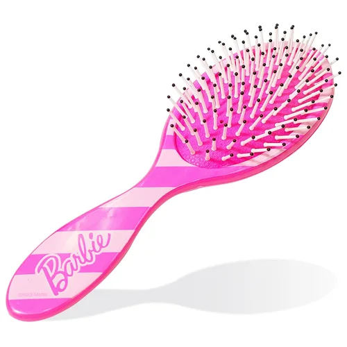 Miniatura 6 de Barbie - Juego de 5 piezas de accesorios para el cabello, 1 cepillo regular de 9 pulgadas y 4 coleteros, cepillo desenredante, cuerdas elásticas