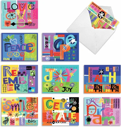 Miniatura 13 de The Best Card Company TBCC_NH_AM_ED_OC_B_INSPIRATION - Lote de 10 tarjetas en blanco inspiradoras de 10 x 13 cm