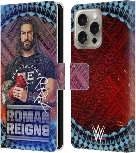Miniatura 57 de Head Case Designs Officially Licensed WWE Distressed Logo Roman Reigns Leather Wallet Case Compatible with Apple iPhone 11