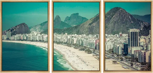 Miniatura 145 de wall26 Set de Arte de Pared de Impresión en Lienzo Retro Vintage Cámara de Película de Hollywood con Humo Fotografía Cultural Americana Arte Moderno