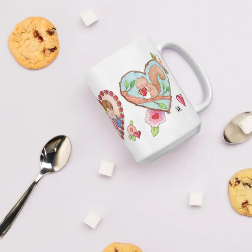 Miniatura 4 de Mary Engelbreit Taza de café, taza de café de cerámica divertida y linda, taza novedosa, regalo de broma para amigos y compañeros de trabajo, taza