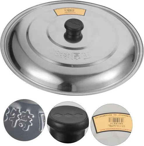 Miniatura 7 de Tapa de olla de acero inoxidable Tapa de sartén de acero inoxidable Accesorio de cocina Accesorio para el hogar Cubierta de sartén multifunción