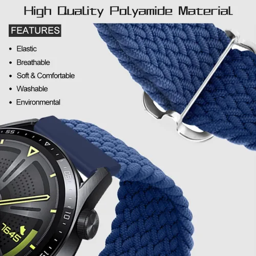 Miniatura 3 de Qimela Paquete de 2 correas deportivas compatibles con Samsung Galaxy Watch 7 6 5 4 1.575 in 1.732 in, Galaxy Watch 6 4 Classic Band 1.654 in 1.811