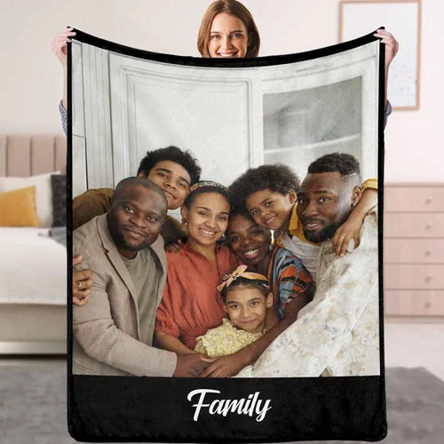 Miniatura 24 de Mantas personalizadas con fotos, texto, manta personalizada con imagen, hecha en Estados Unidos, personalizada para Navidad, cumpleaños, boda