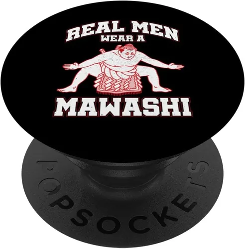 Miniatura 6 de Real Men Wear A Mawashi Sumo japonés Sumotori PopSockets MagSafe PopGrip para iPhone