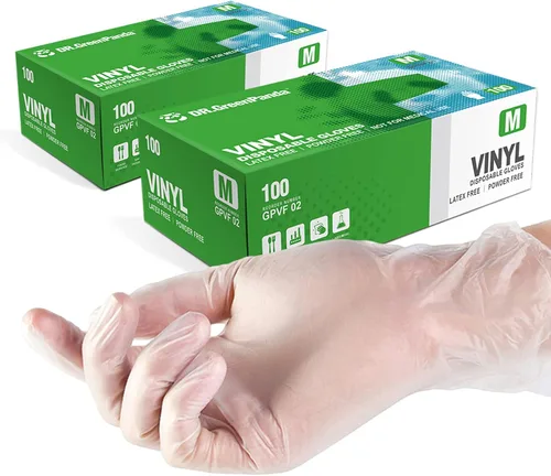 Miniatura 9 de Dr.GreenPanda Clear Vinyl Disposable Gloves Food Safe Latex Free Powder Free for Cooking Cleaning Food Service GPVF or MPVF