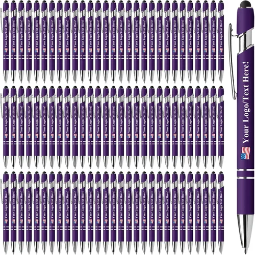 Miniatura 46 de Bolígrafos personalizados con lápiz capacitivo, bolígrafos personalizados impresos con tu logotipo o mensaje, ideales para regalos, promociones
