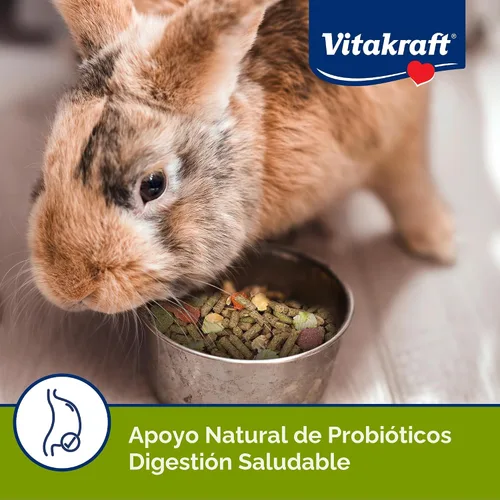 Miniatura 4 de Vitakraft Menu Premium Comida para Conejos - Mezcla de pellets de alfalfa - Fortificado con vitaminas y minerales, zanahorias, verduras, granos