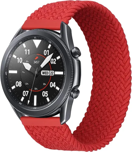 Miniatura 9 de 22mm Solo Loop Braided Nylon Band Compatible with Samsung Galaxy Watch Gear S3 /46mm Band,Stretchable Elastic Women Men Soft Woven Replacement