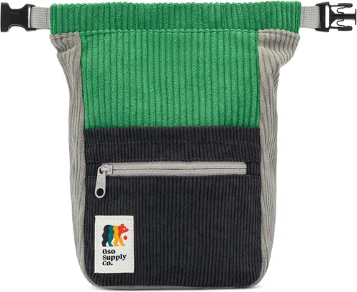 Miniatura 9 de Oso Supply Co - Cubo boulder de pana retro, bolsa de tiza independiente de gran tamaño para escalada en roca, cierre magnético enrollable, bucles