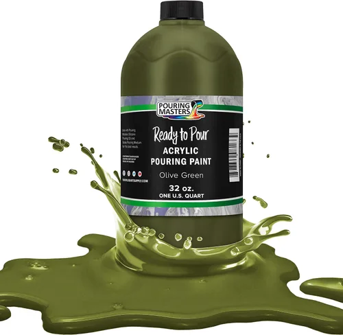 Miniatura 17 de POURING MASTERS Pintura Acrílica Roja Carmesí Lista para Verter - Premium de 8 Onzas Premezclada a Base de Agua - para Lienzo, Madera, Papel, Rojo