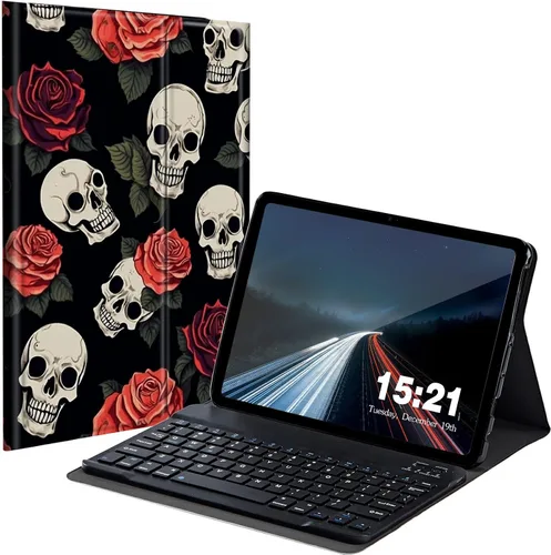 Miniatura 10 de Funda de teclado para Samsung Galaxy Tab S6 Lite 2022/2020, Galaxy Tab S6 Lite SM-P610/P613/P615/P619 con teclado Bluetooth inalámbrico desmontable