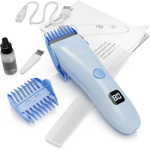 Miniatura 6 de Calming Clipper - El kit silencioso y suave para cortar el cabello para niños con autismo y sensibilidad sensorial - Incluye capa de peluquero
