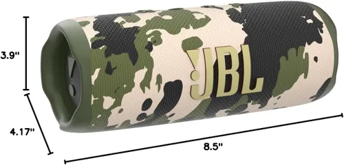 Miniatura 10 de JBL Flip 6 - Altavoz Bluetooth portátil, sonido potente y graves profundos, impermeable IPX7, 12 horas de reproducción, JBL PartyBoost para Camuflaje