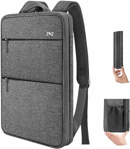 Miniatura 13 de ZINZ Mochila delgada y expandible para laptop con funda de 15, 15.6 y 16 pulgadas, bolsa resistente a derrames para notebooks, estuche