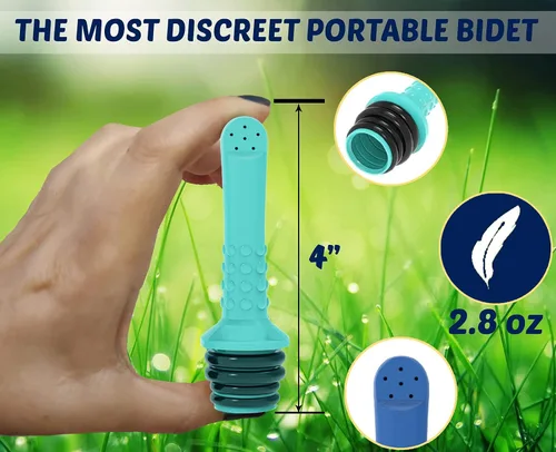 Miniatura 3 de Bidé portátil de 2 piezas, bidé de grifo fácil de usar, compatible con la mayoría de botellas, botella Peri para cuidado posparto, bidé de mano