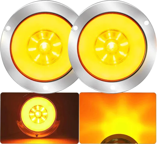 Miniatura 7 de Ourbest Luces traseras para remolque (2, rojo amarillo)