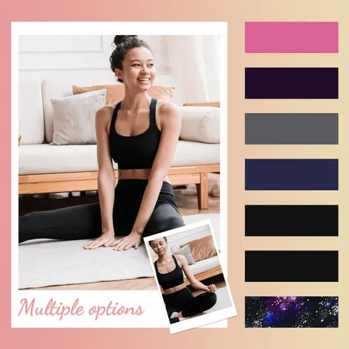 Miniatura 3 de iceROSE Paquete de 7 leggings para mujer, leggings de cintura alta con forro polar suave, pantalones de yoga negros para entrenamiento, correr