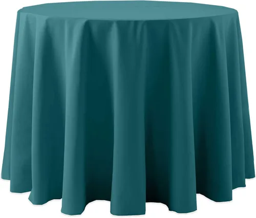 Miniatura 6 de Ultimate Textile Cotton-Feel - Mantel redondo de 90 pulgadas para comedor, color berenjena, color morado