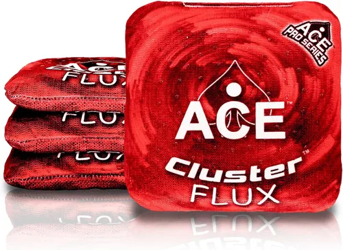 Cluster Flux | Bolsos de Cornhole ACE Pro + Kits PRO | Tecnología de Almohadilla de Cluster | Doble Cara Resbaladiza y Pegajosa para Todo Clima |