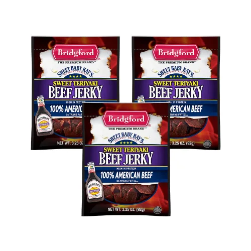 Miniatura 13 de Bridgford Sweet Baby Ray's Beef Jerky Honey BBQ de 3.25 onzas, paquete de 2 – Cecina alta en proteínas para impulso de energía del mediodía