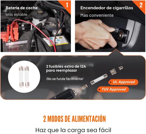 Miniatura 6 de VEVOR - Gato eléctrico para auto de 3 toneladas / 3000 kg, gato de tijera eléctrico de 12 V, con sillín doble y control remoto, gato de auto