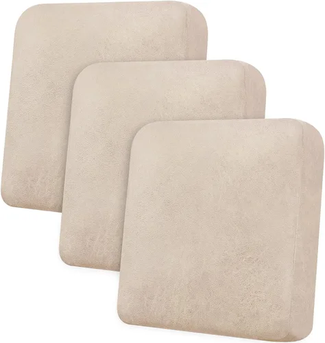 Miniatura 24 de Funda de cojín para sofá con aspecto de cuero, 1 unidad, elástica, para sala de estar, funda de cojín individual para sofá, protector de asiento