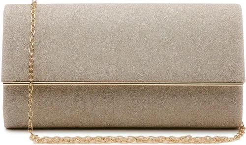 Dasein Bolso de noche para mujer, bolso de mano con purpurina para boda, bolso de novia brillante para cóctel, fiesta, baile de graduación |