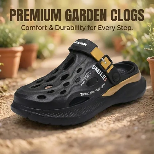 Miniatura 2 de Zuecos de jardín para hombre, transpirables, sin cordones, con suela gruesa antideslizante, resistentes al agua