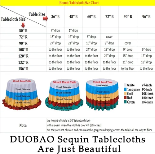 Miniatura 6 de DUOBAO Manteles redondos de lentejuelas naranjas de 72 pulgadas, manteles de lentejuelas para bodas, manteles de lentejuelas redondas, cubierta