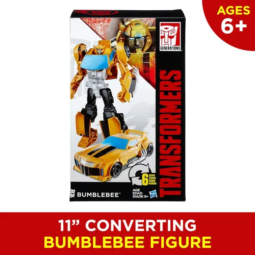 Miniatura 5 de Transformers juguetes figura de acción heroica de Bumblebee - Figura atemporal de gran escala, se transforma en coche de juguete amarillo, 11