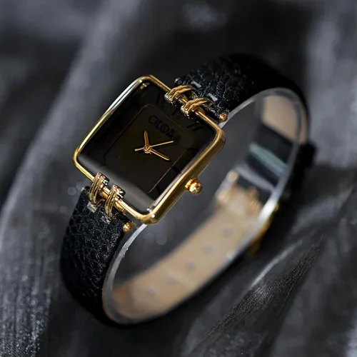 Miniatura 7 de Reloj con correa de cuero para mujer, elegante, elegante, clásico, casual, a la moda, cuadrado, reloj de regalo para ella