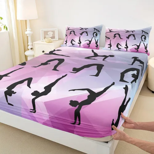 Miniatura 49 de Juego de sábanas bajeras para juegos tamaño individual, juego de ropa de cama con grafiti Lightning Strike para niños, adolescentes, decoración
