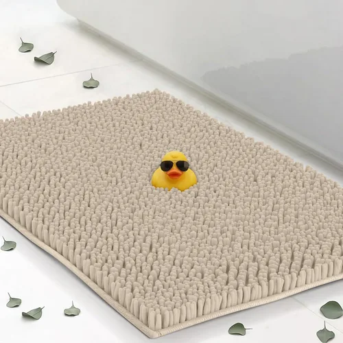 Miniatura 6 de ITSOFT Alfombra de Felpa para Baño 59x21 pulgadas, Tapetes de Baño Absorbentes Lavables a Máquina Antideslizantes, de Secado Rápido, Alfombras
