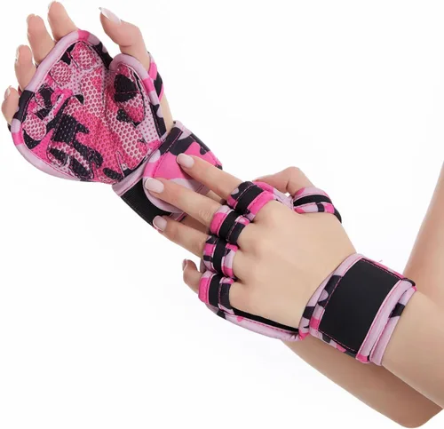SUJAYU Guantes de levantamiento de pesas, muñequeras para levantamiento de pesas, muñequeras para levantamiento de pesas, guantes de gimnasio para