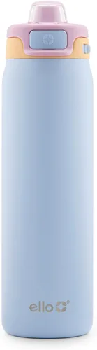 Miniatura 58 de Ello Pop & Fill Insulated Stainless Steel Water Bottle with Quick Fill Lid, Leakproof Locking, Sip or Chug Spout, BPA-Free, Double Wall Vacuum Negro