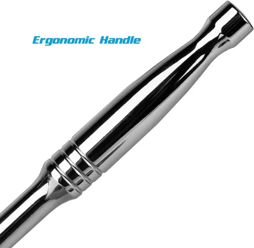 Miniatura 6 de Capri Tools - Trinquete de perfil bajo de cuadrante de 1/2 pulgada, 72 dientes verdaderos y arco oscilante de 5 grados