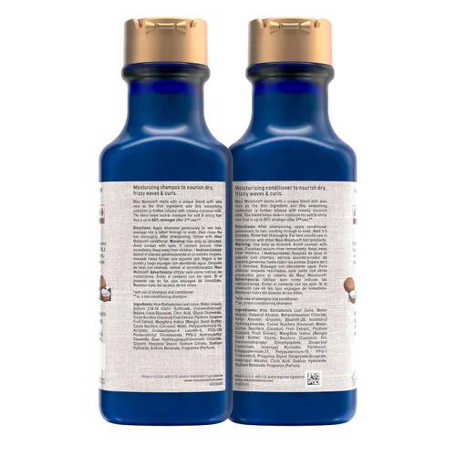 Miniatura 6 de Maui Moisture Nourish & Moisture + Champú de leche de coco + acondicionador para hidratar y desenredar el cabello rizado, champú hidratante diario