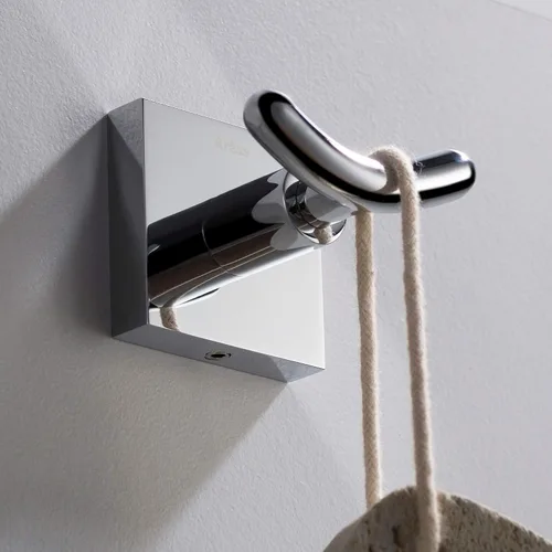 Miniatura 6 de Kraus Ventus KEA-17702CH - Bata de baño y toalla, doble gancho, acabado cromado, KEA-17702CH