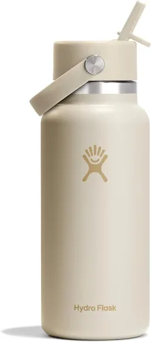 Miniatura 40 de Hydro Flask Botella de agua – Acero inoxidable aislado – Tapa flexible con popote de boca ancha, antiderrames, a prueba de fugas y recargable en 32